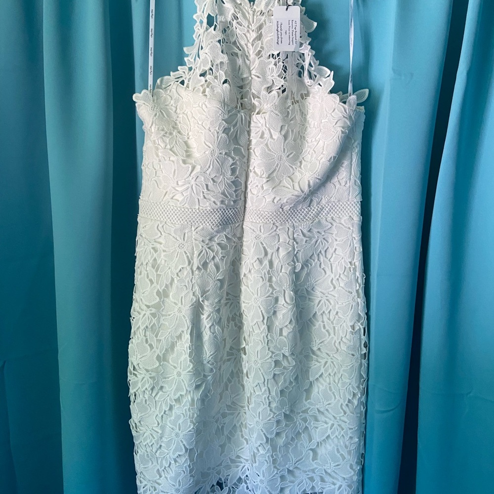 CITY CHIC Victorian lace halter dress